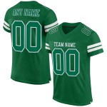 Custom Kelly Green White Mesh Authentic Football Jersey Custom Kelly Green White Mesh Authentic Football Jersey