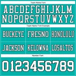 Custom Aqua White-Black Mesh Authentic Football Jersey Custom Aqua White-Black Mesh Authentic Football Jersey