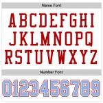 Custom White Light Blue-Red Mesh Authentic Football Jersey Custom White Light Blue-Red Mesh Authentic Football Jersey