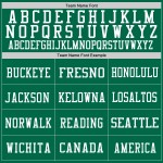 Custom Kelly Green White Mesh Authentic Football Jersey Custom Kelly Green White Mesh Authentic Football Jersey