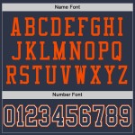 Custom Navy White-Orange Mesh Authentic Football Jersey Custom Navy White-Orange Mesh Authentic Football Jersey