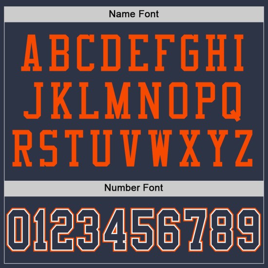 Custom Navy White-Orange Mesh Authentic Football Jersey Custom Navy White-Orange Mesh Authentic Football Jersey