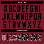 Custom Cardinal Black-White Mesh Split Fashion Football Jersey