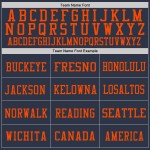 Custom Navy White-Orange Mesh Authentic Football Jersey Custom Navy White-Orange Mesh Authentic Football Jersey