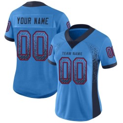 Custom Powder Blue Navy-Red Mesh Drift Fashion Football Jersey Custom Powder Blue Navy-Red Mesh Drift Fashion Football Jersey