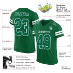 Custom Kelly Green White Mesh Authentic Football Jersey Custom Kelly Green White Mesh Authentic Football Jersey